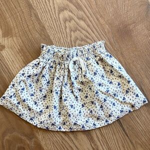 Zara Floral Blue and White Skirt